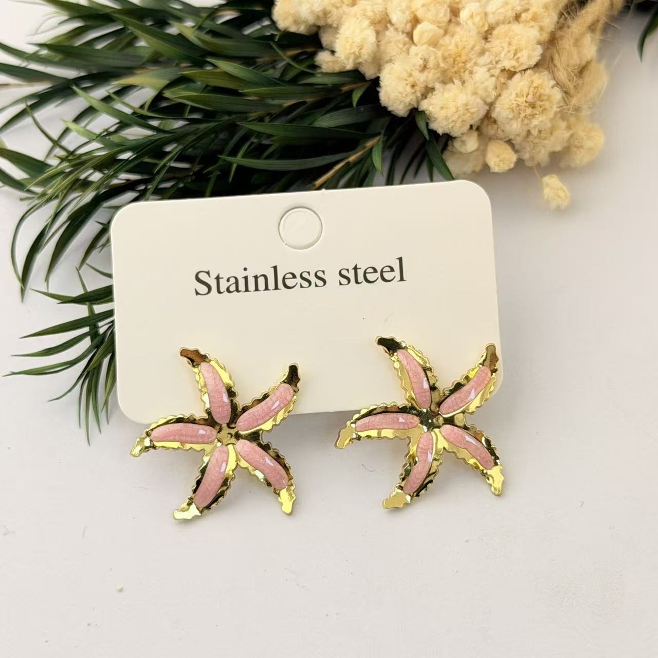 Women's Starfish Unique Design Exquisite Exaggerated Trend Earrings