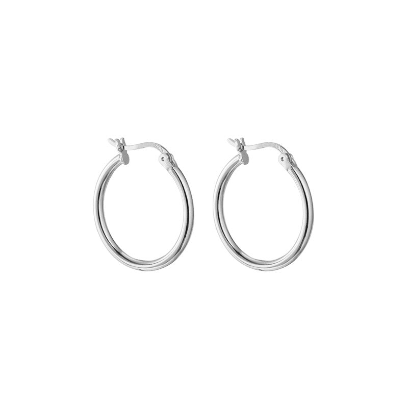 Women's Sterling Sier Ear Clip Simple Temperamental Earrings