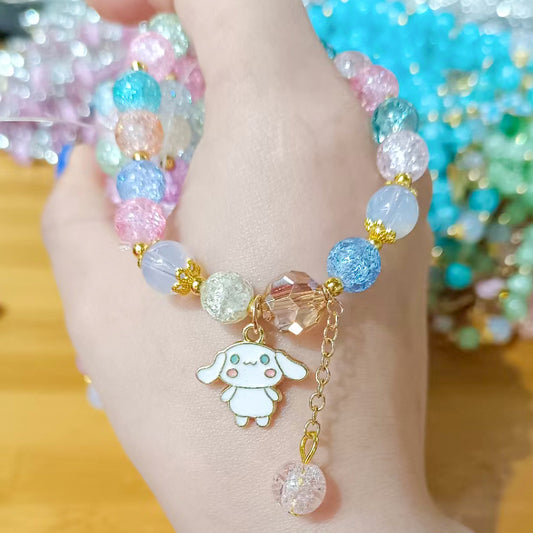 Quartz Color Ornament Broken Flower Crystal Bracelets