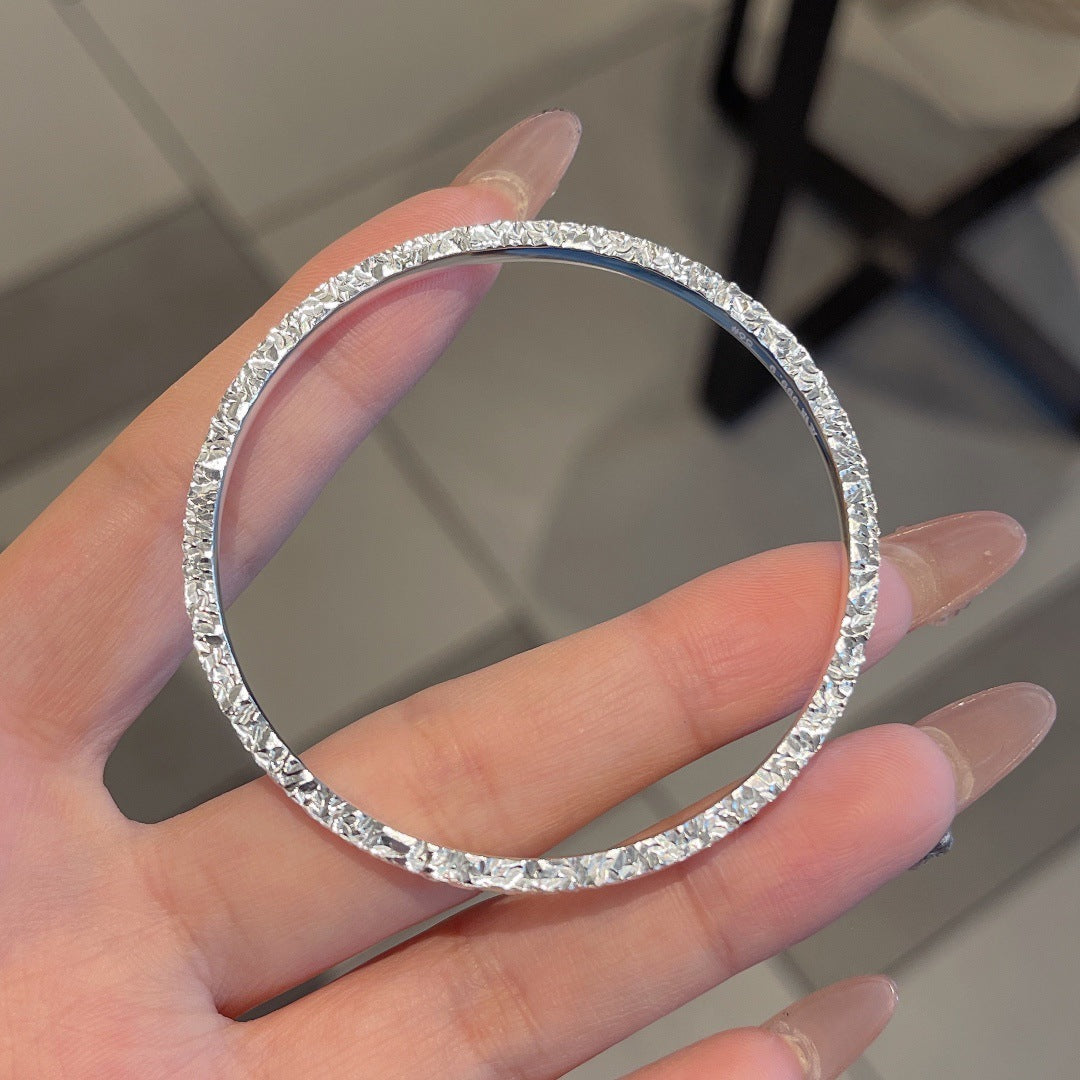 Mush Ice Pure Sier Design Solid Bracelets