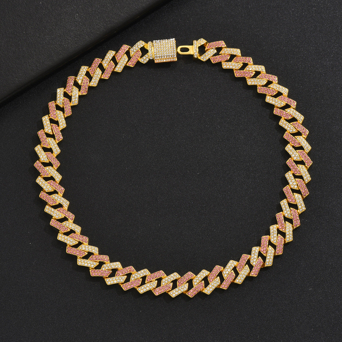 Men's Zircon Cross Design Clavicle Chain Hip Necklaces