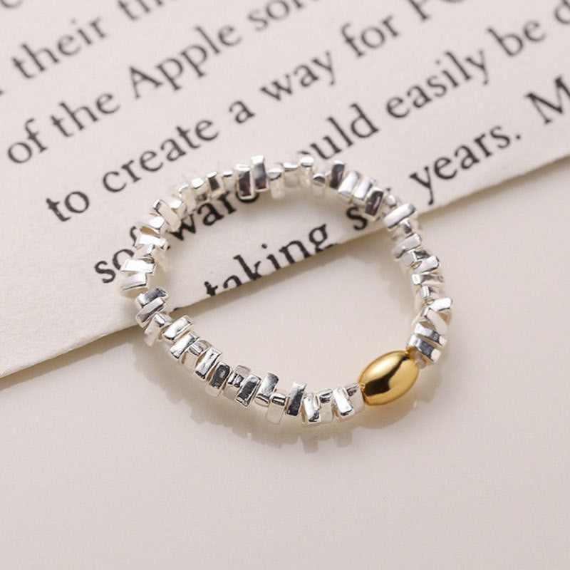 Sier Broken Several Two Wind Pearl Rings