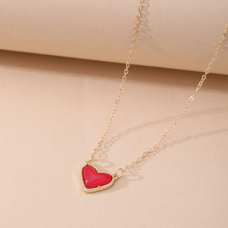 Women's Love Light Luxury Temperament Inlaid Fritillary Necklaces