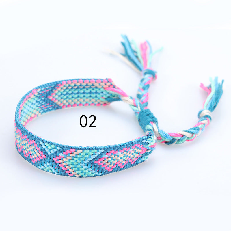 Style Woven Colorful Tassel Lucky Friendship Bracelets