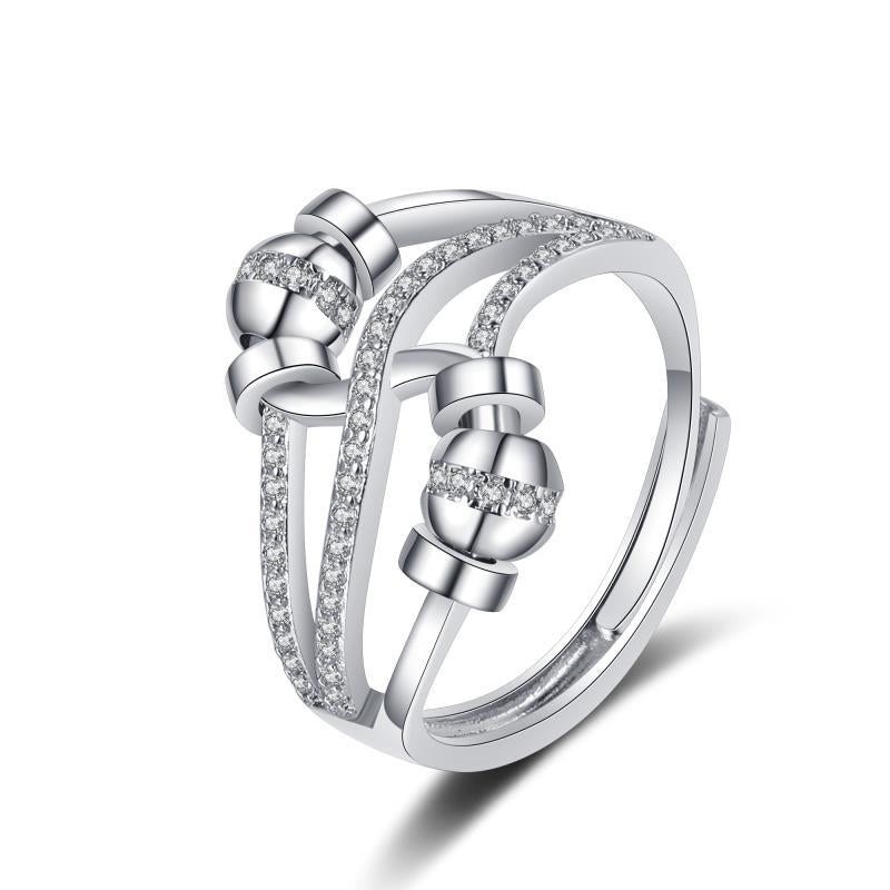 Anxiety Temperament Smart Female Light Luxury Rings