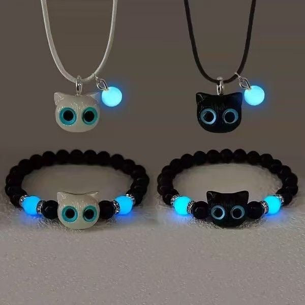 Luminous Cat Niche Girlfriends Handmade Girlfriend Good-looking Bracelet