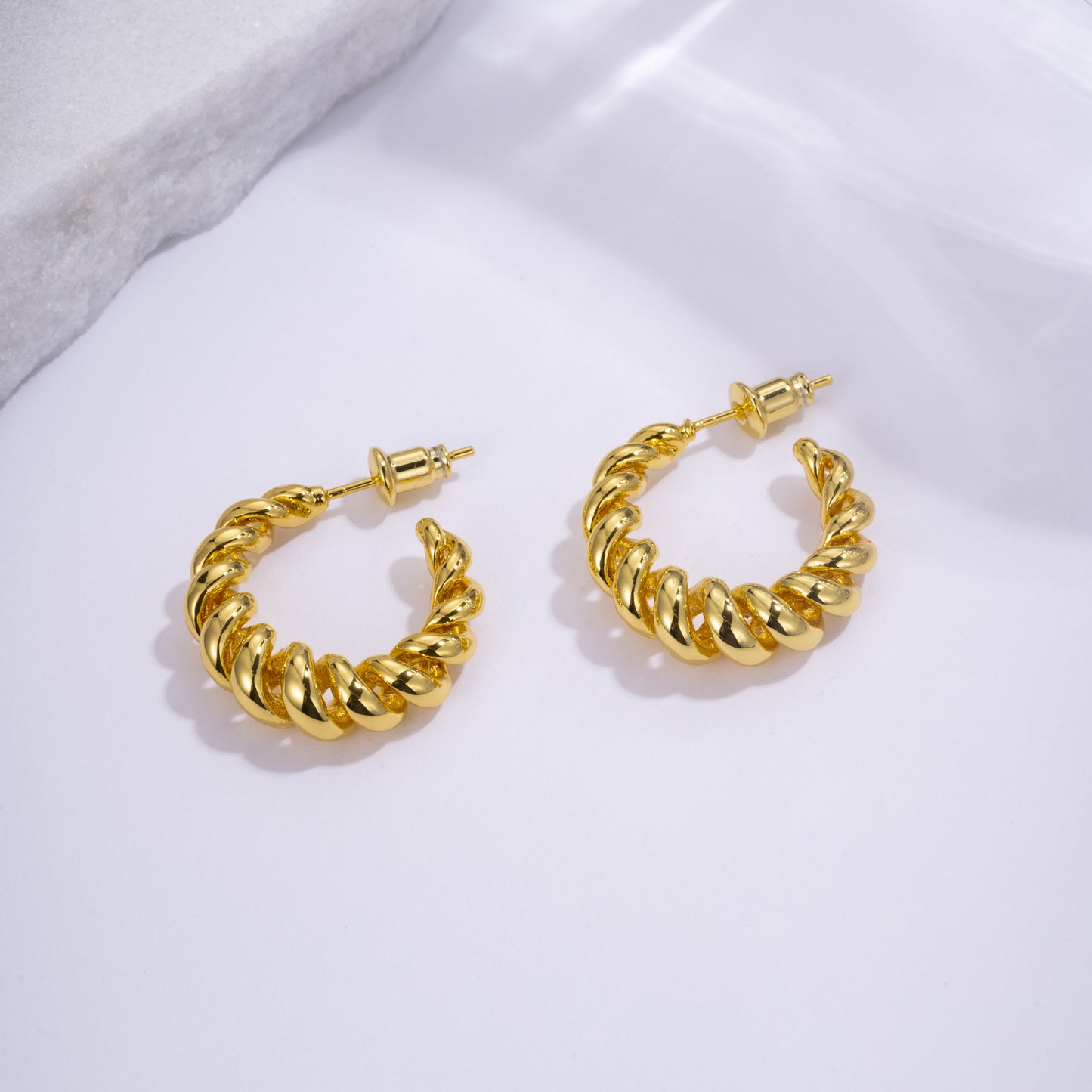 Korean Style Zircon Wheat Ear Clip Earrings