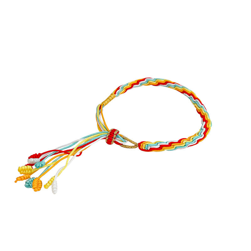 Women's & Men's Lucky Red Rope Ornament Colorful Braided Bracelets