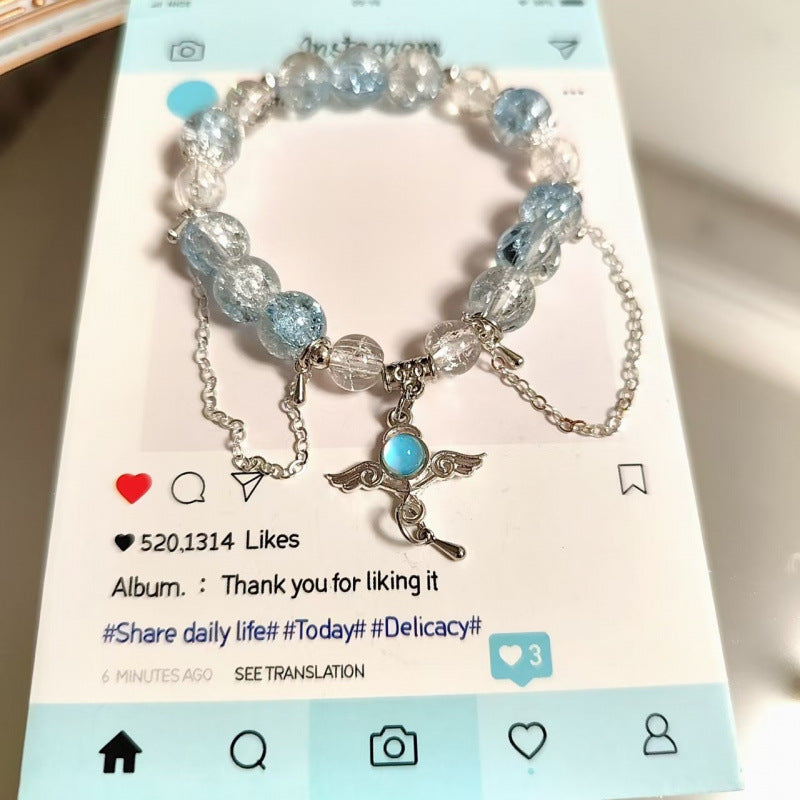 Moon Glazed Female Design Simple High Sense Versatile Bracelet