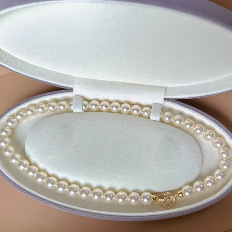 Women's Pearl High-grade Chinese Sweater Chain Light Luxury Minority Necklaces