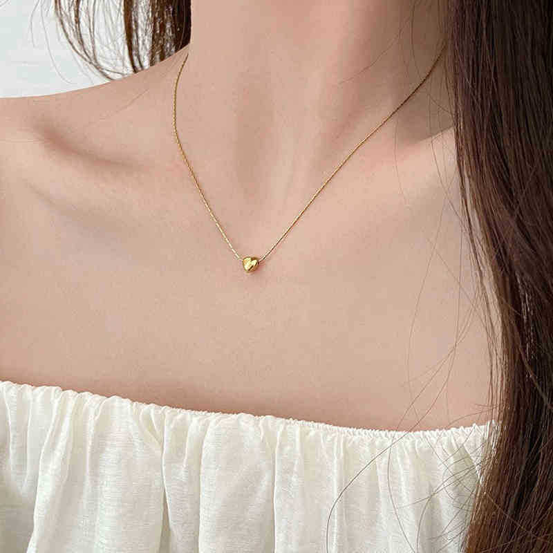 Women's Clavicle Chain Small Heart Design Sense Special Necklaces