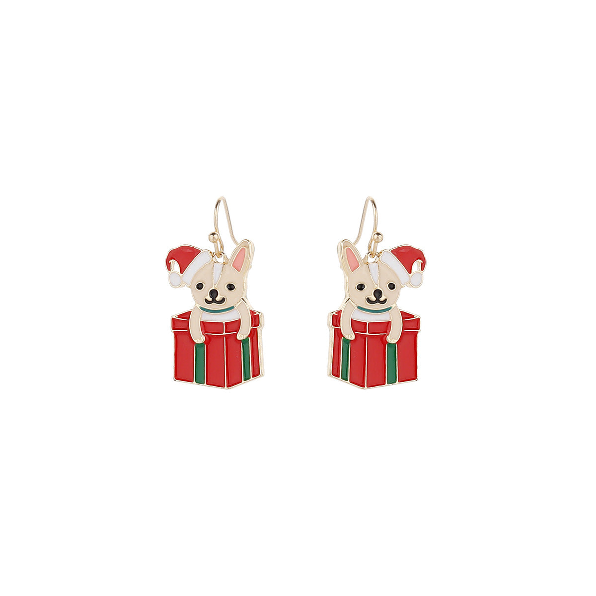 Cute Cartoon Acrylic Plate Christmas Holiday Earrings