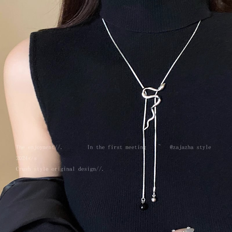 Women's Chain Sweater Long Adjustable High Sense Necklaces