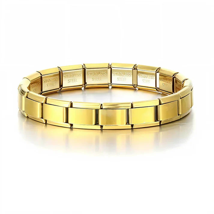 Steel Italian Module Can Be Random Combination Spliced Bracelet