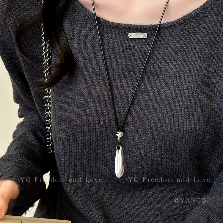 Women's Niche Minimalist Water Drop High-grade Halter Necklace