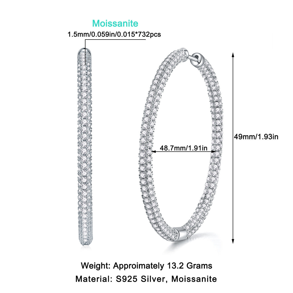 Women's Affordable Luxury Fashion Sier High-grade Temperament Earrings