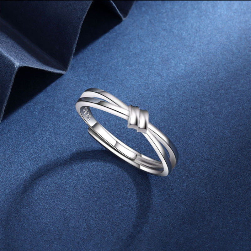 Lovers Fashion Simple Design Advanced Sense Open Adjustable Rings