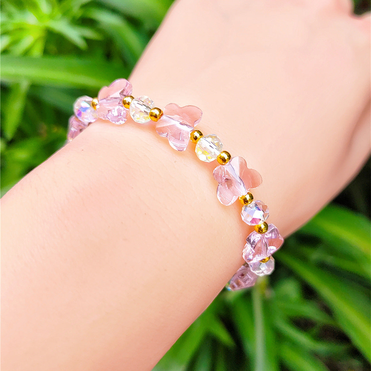 Women's Crystal Optional Sweet Fashion Ornament Butterfly Bracelets