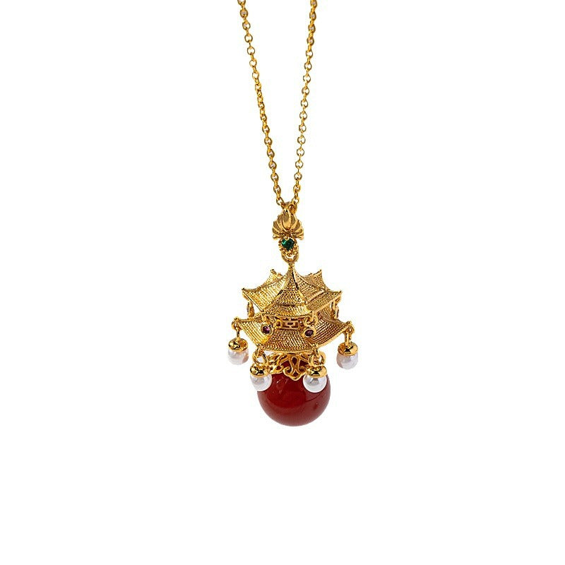 Women's Pavilion Gd Court High-grade Sense Red Necklaces