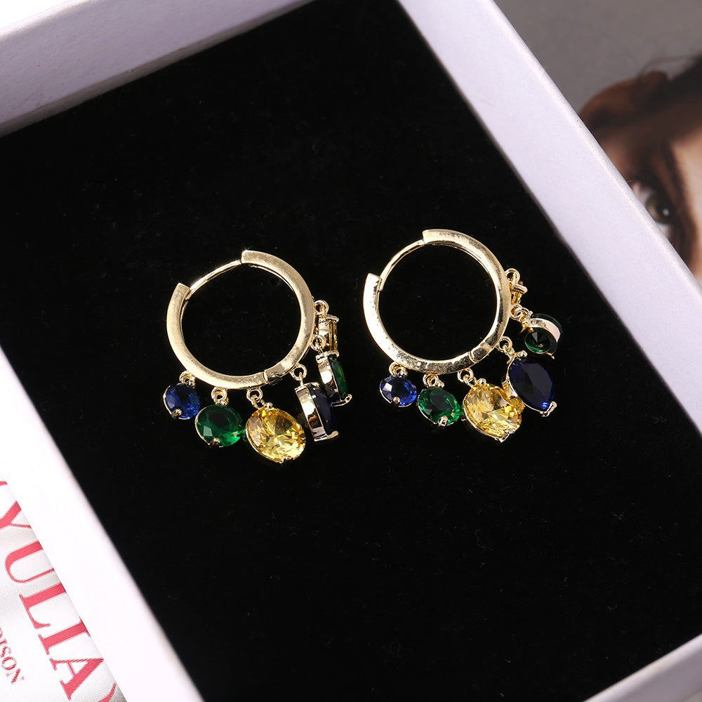 Women's Luxury Minority Design Summer Colorful Graceful Earrings