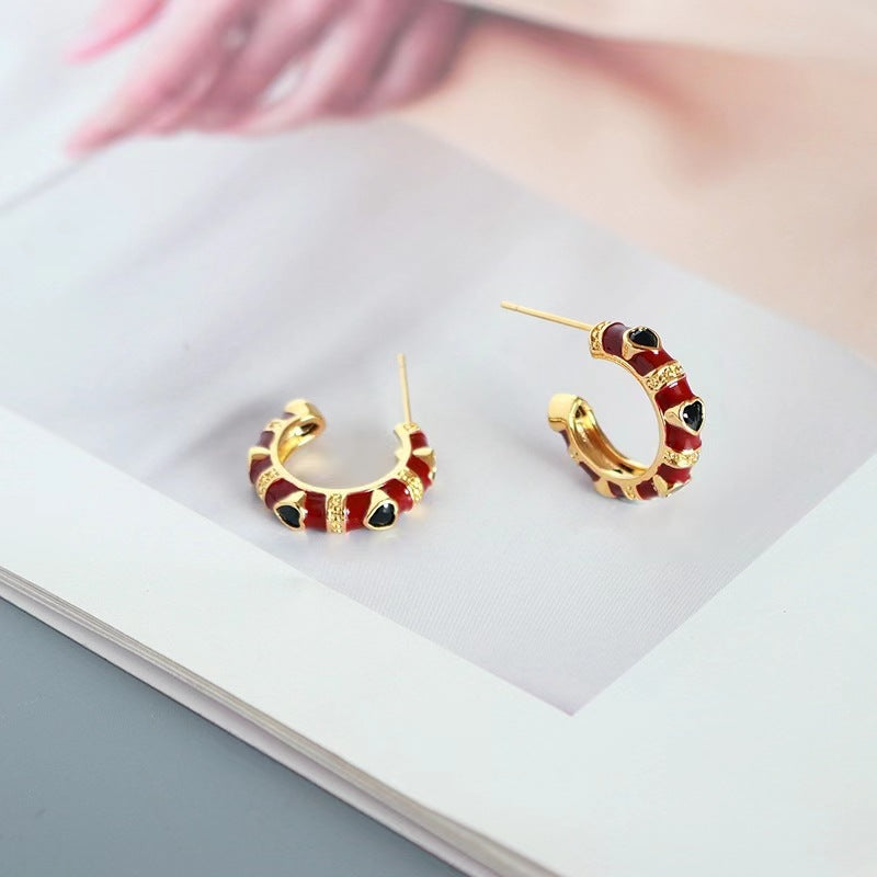 Circle Ear Clip Stylish Simple Versatile Niche Earrings