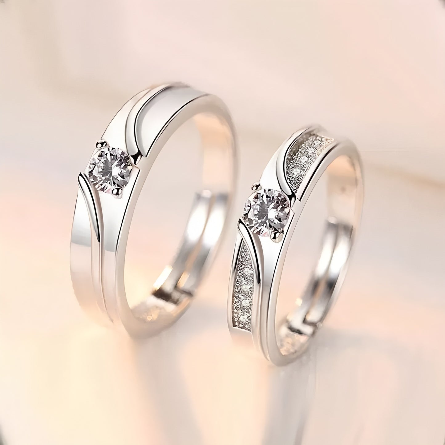 Eternal Oath Couple Niche Open Gift For Rings