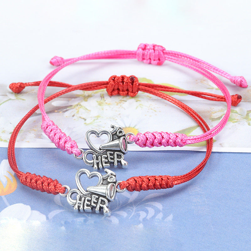 Cheerleading Sports Cheer Wax Line Textile Bracelets