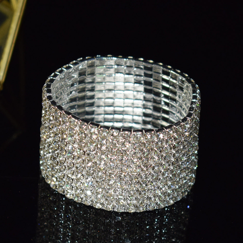 Durable Exaggerated Bridal Diamond Full Stretch Bracelets