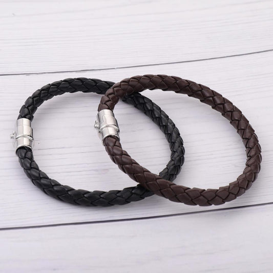 Women's & Men's High-grade Leather Rope Woven Couple Jewelry Bracelets