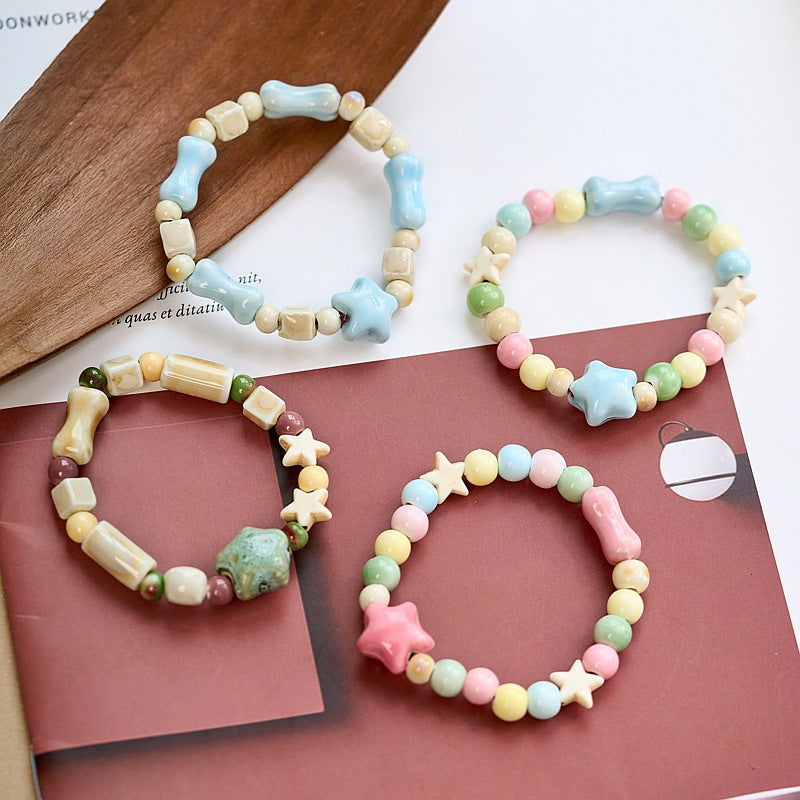 Ceramic Female Summer Versatile Ancient Style Bracelets