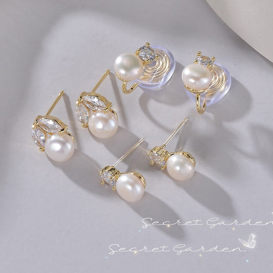 Sense Light Luxury Temperament Sterling Sier Needle Ear Clip