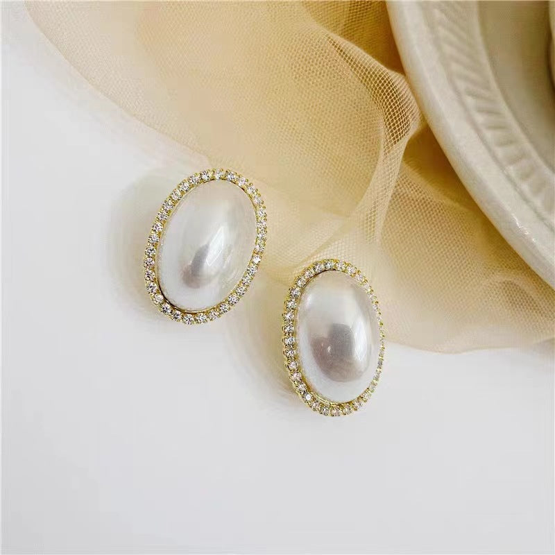 Opal Stone Ear Fashionable Retro Elegant Artistic Earrings