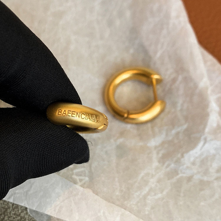 Punk Niche Personality Circle Disco Jumping Earrings