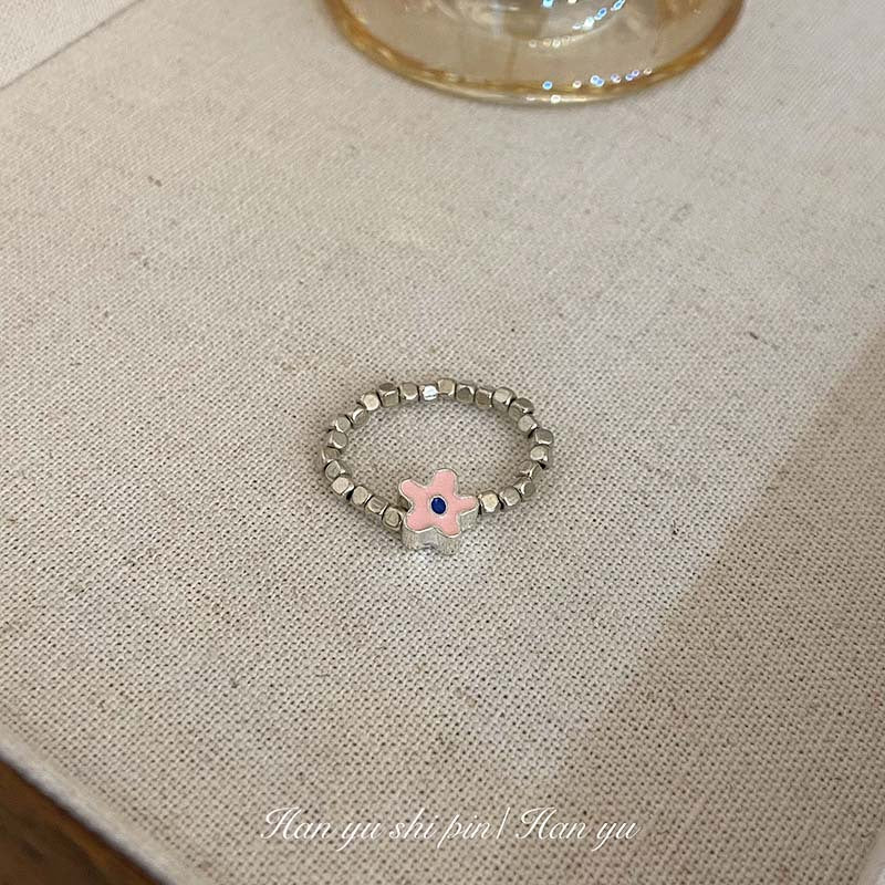 Vintage Court Style Flowers Opal Female Niche Rings