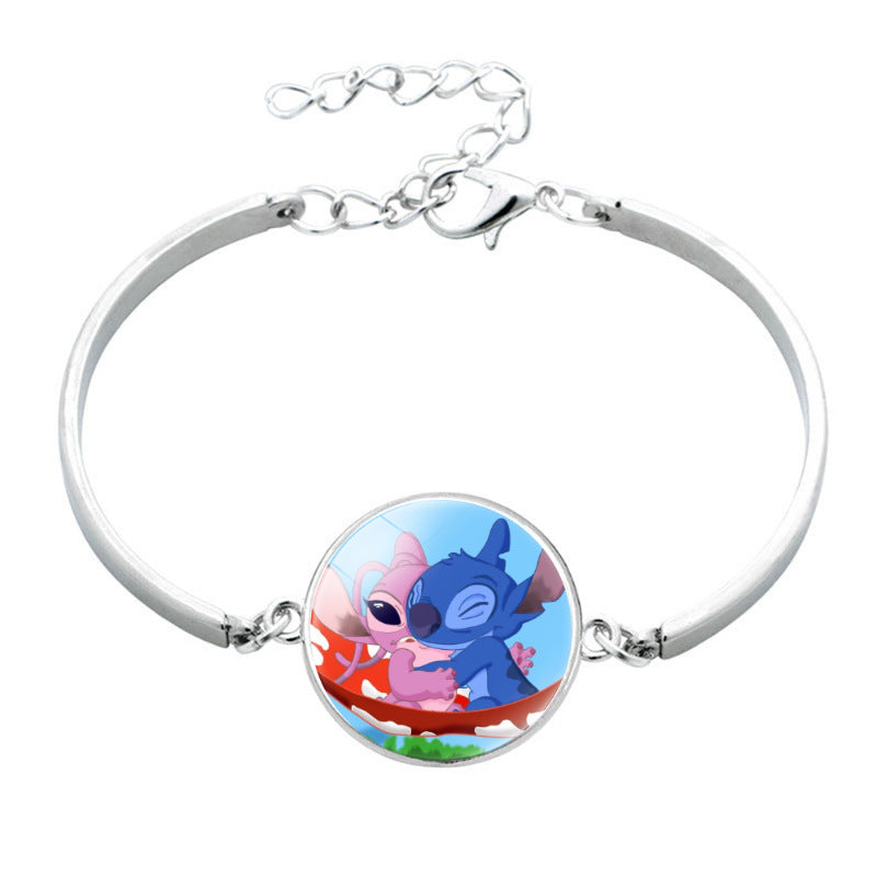 Star Stitch Cartoon Pattern Time Stone Bracelets