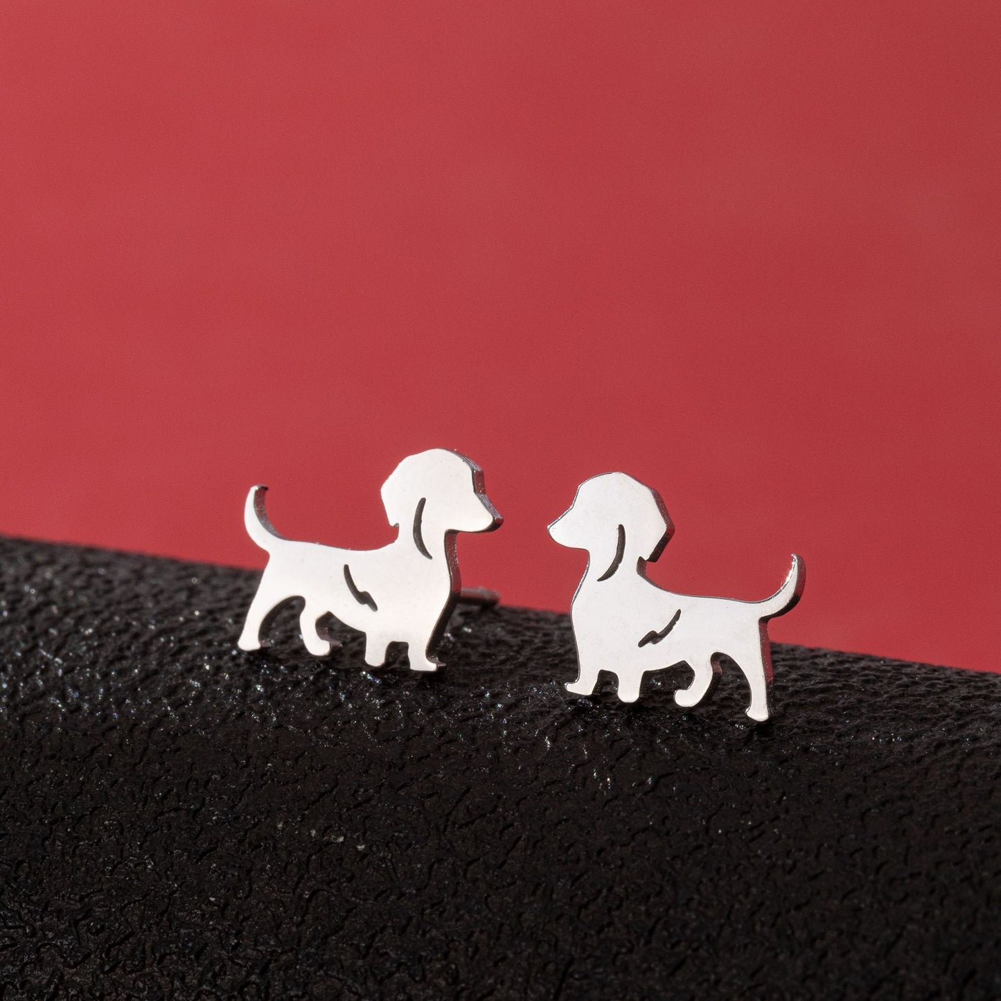 Stainless Steel Zodiac Puppy Style Small Earrings