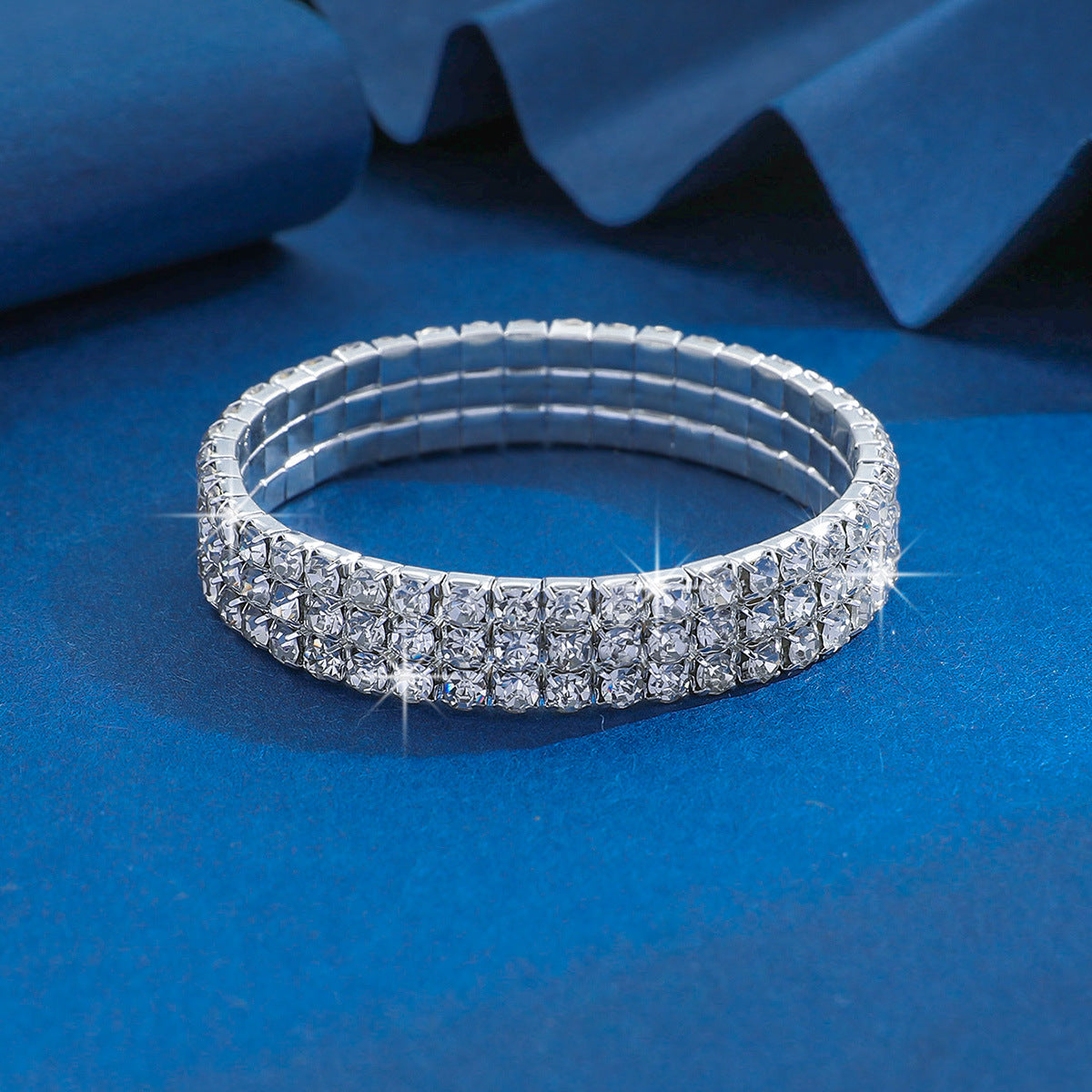Affordable Luxury Fashion Zircon Elastic Rhinestone Bracelets