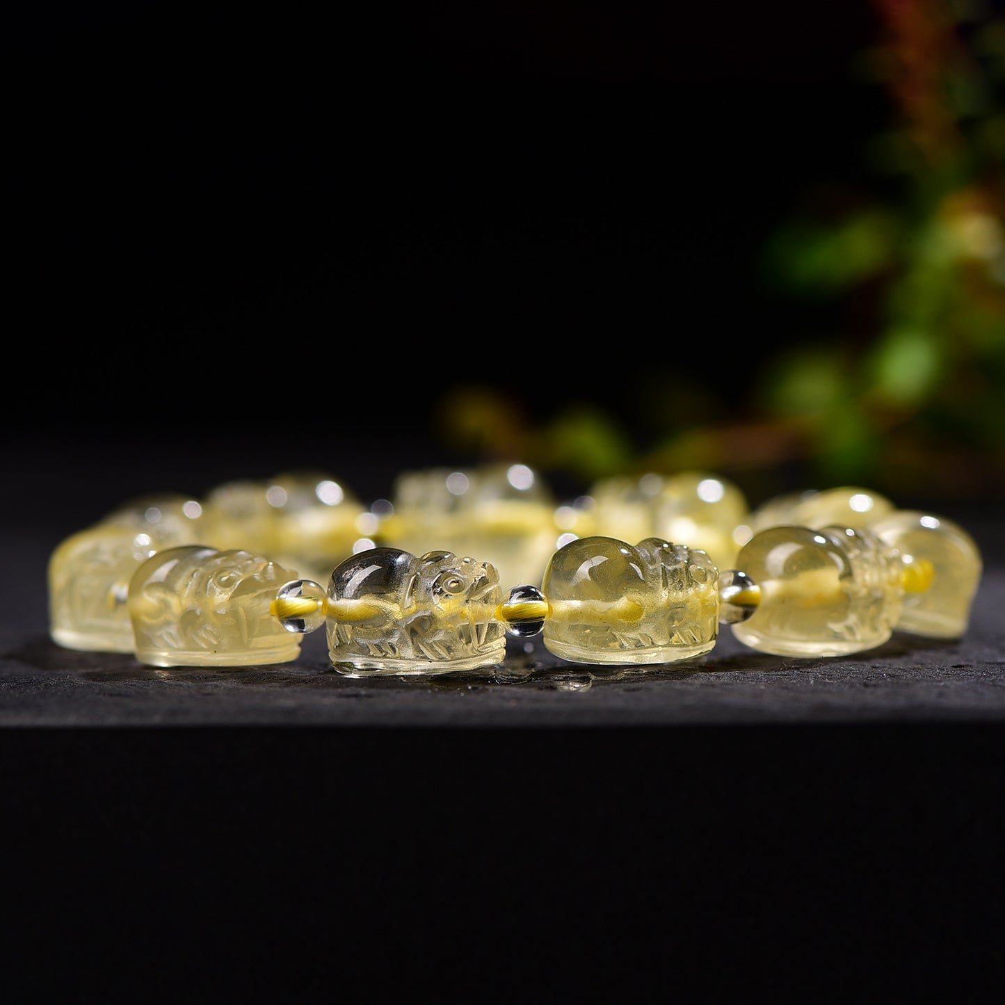 Live Broadcast Supplies Natural Citrine Small Pi Bracelets