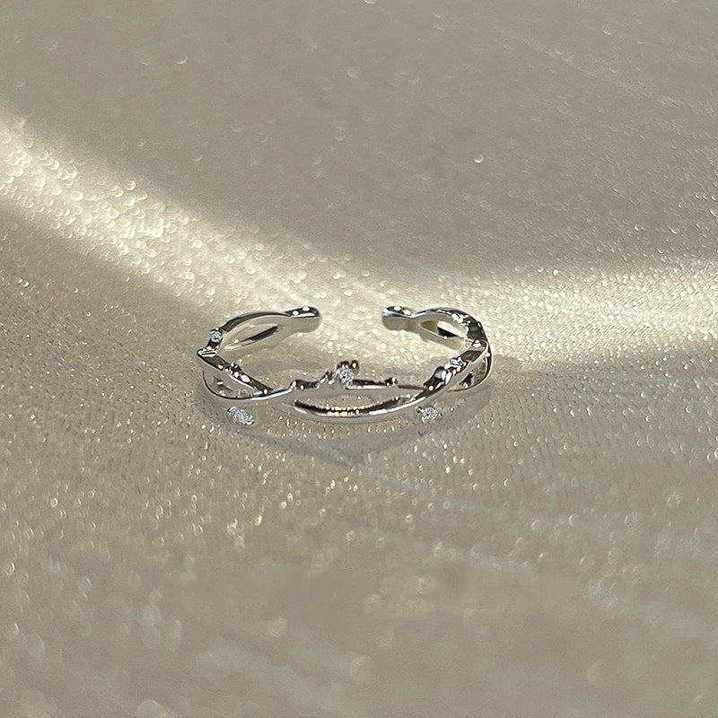 Simple Branch Forefinger Korean Artsy Gift Rings