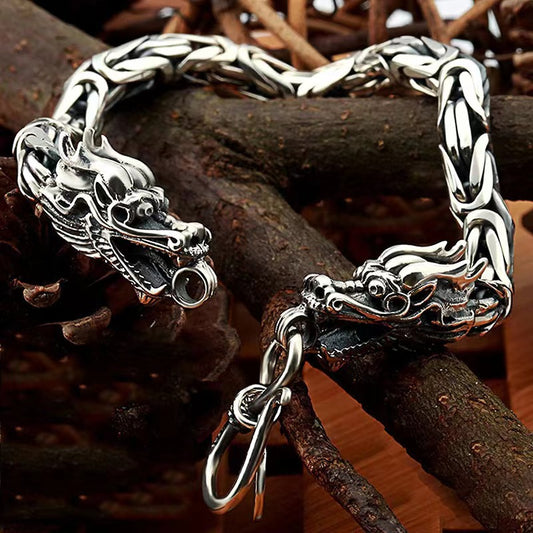 Men's Vintage Double-headed Keel Gothic Punk Dragon Bracelets