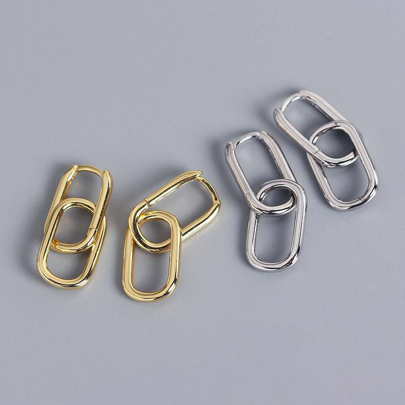 Women's Simple Metal Style Removable Bridal Jewelry Earrings