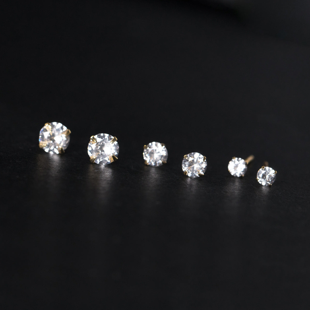 Women's Sier Simple Design High-grade With Diamonds Single Earrings