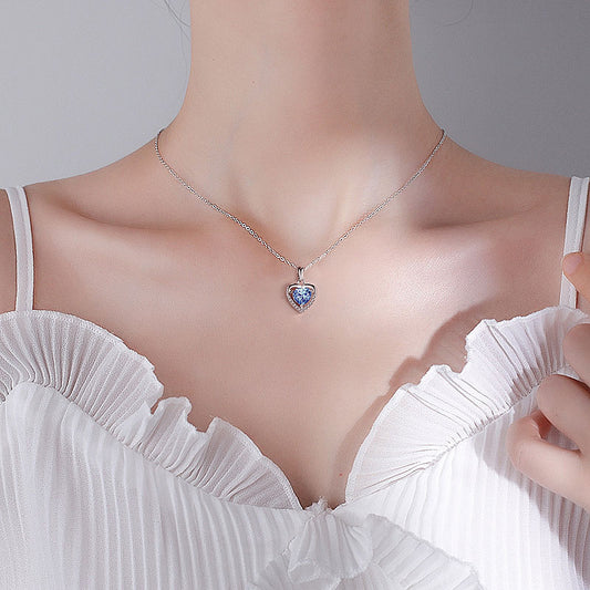 Women's Ocean Heart High-grade Versatile Clavicle Chain Necklaces