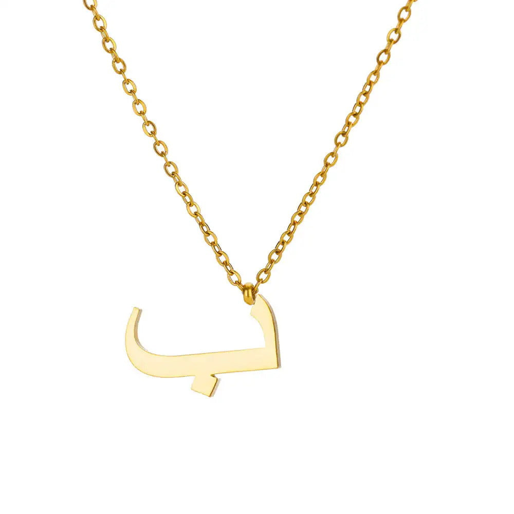 Fashion Personality Cut Arabic Letter Stainless Pendants