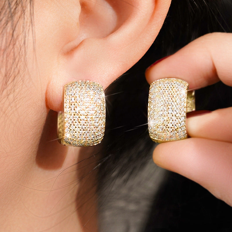 Women's Stylish Simple Personality Cold Style Square Earrings