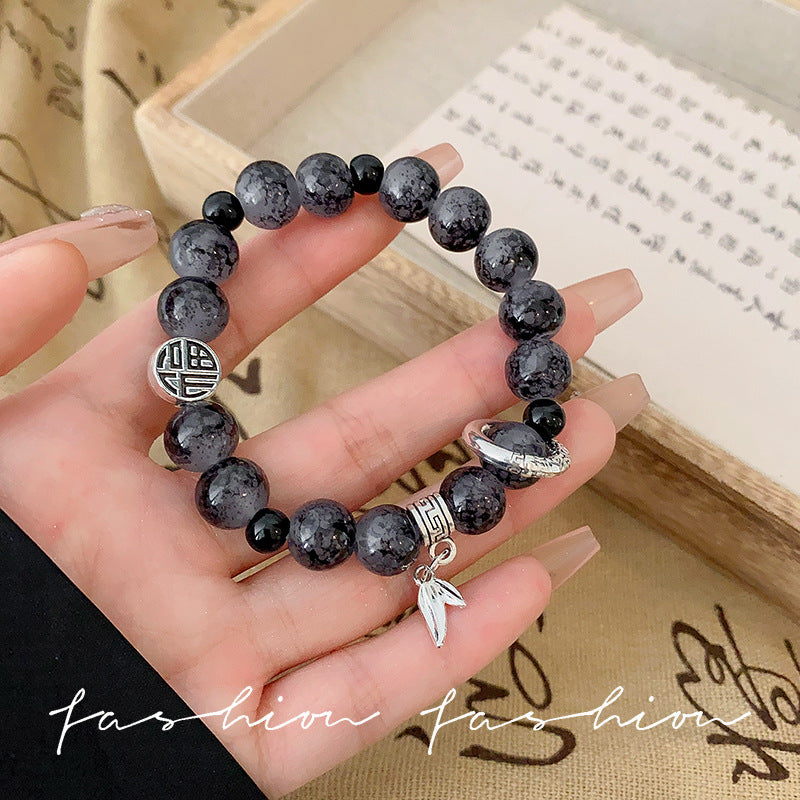 Men's Style Glaze Beaded Handmade Design Couple Bracelets