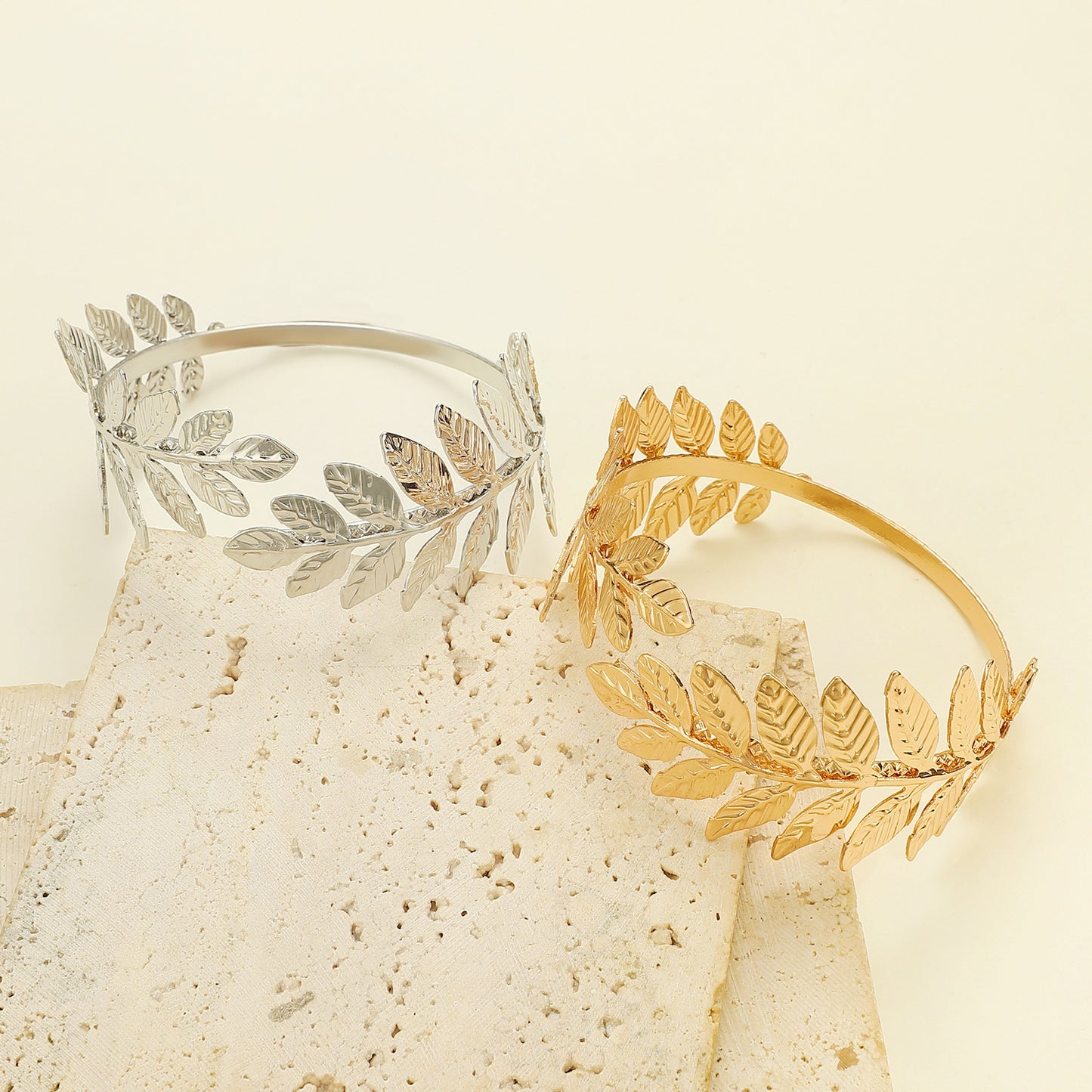 Personalized Leaf Female Creative Exaggerating Armband Bracelet