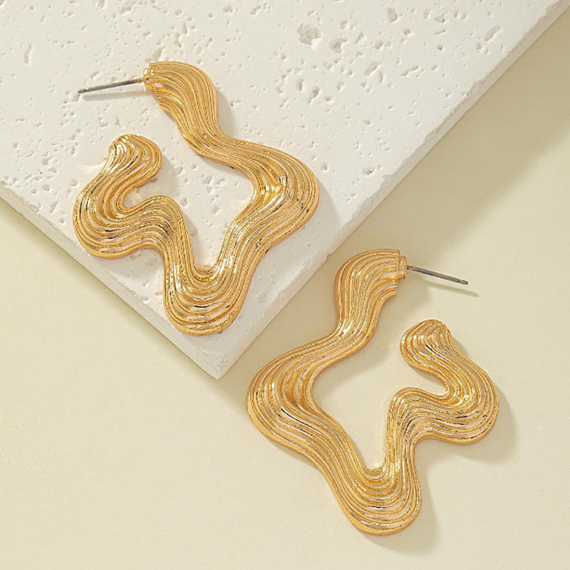 Style Exaggerated Female Temperament Auricular Needle Earrings