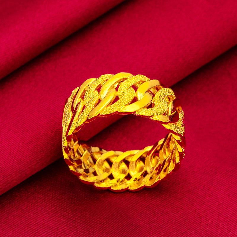 Women's & Men's Vietnam Placer Gold Twist Closed For Rings