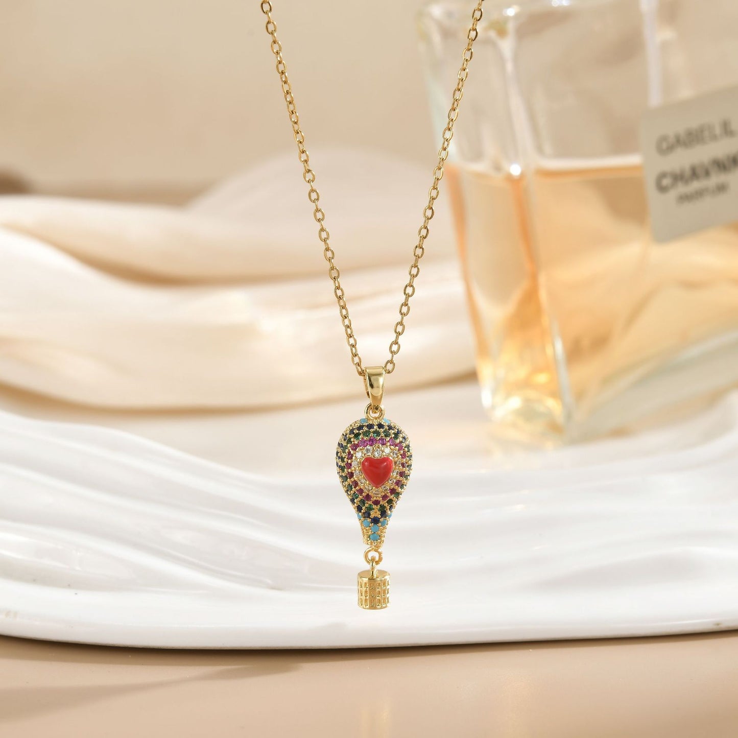 South America Turkey Three-dimensional Hot Air Balloon Female Affordable Luxury Pendants